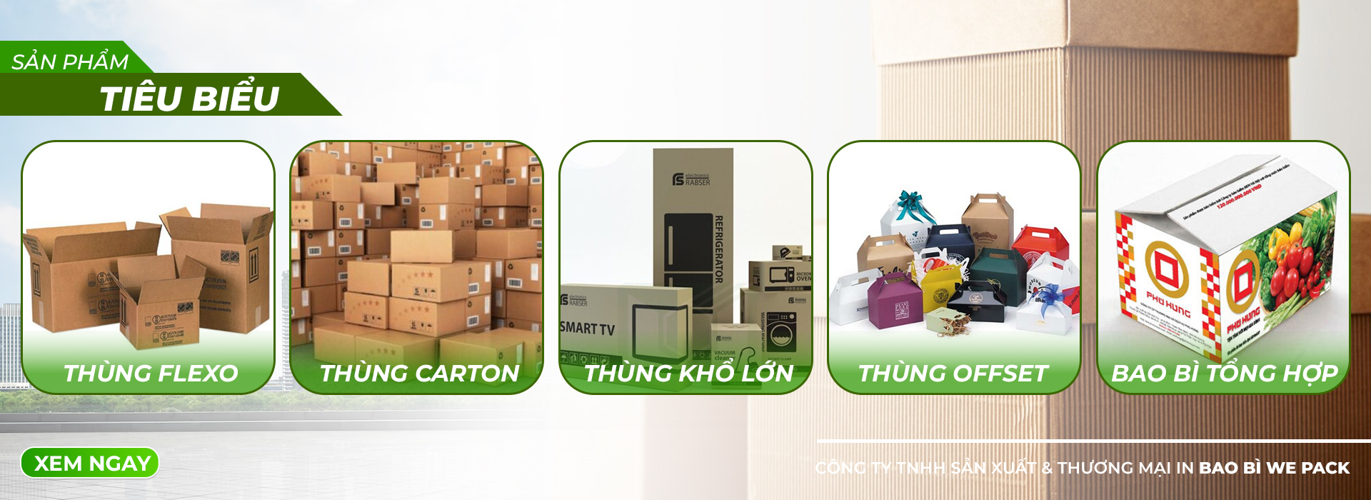 CÔNG TY TNHH SẢN XUẤT VÀ THƯƠNG MẠI IN BAO BÌ WE PACK